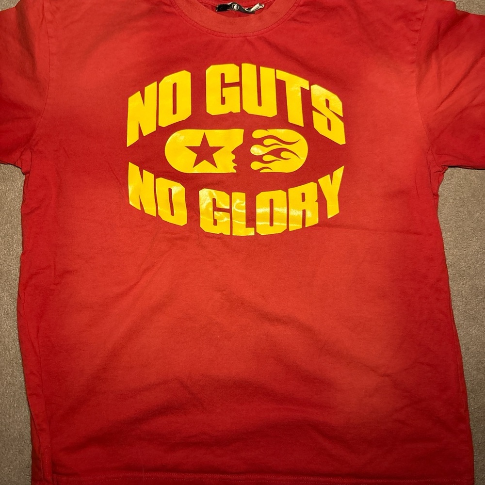 Bold Red Kids Tee with Yellow Print
